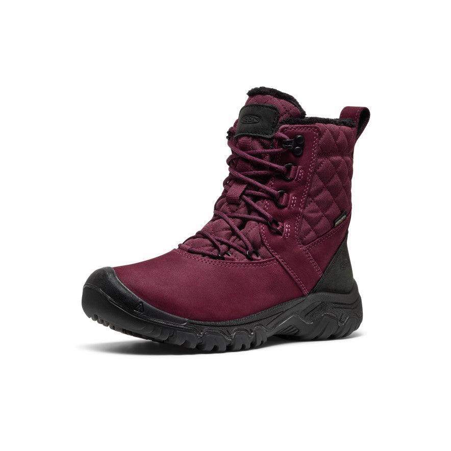 Heavy Duty Support Durable Comfort Women's Greta II Waterproof Boot  |  Fig/Black