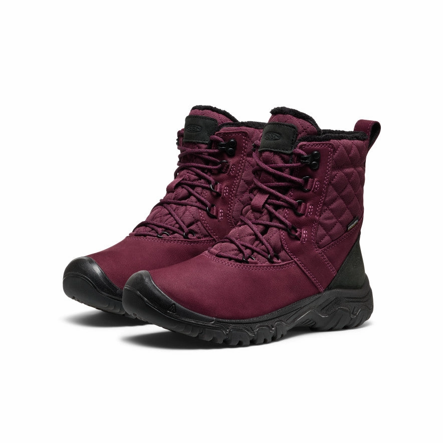 Women's Greta II Waterproof Boot  |  Fig/Black Low Profile Cold Climate