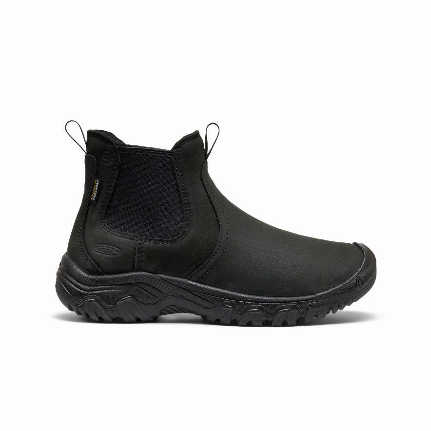 Durable Shell Outdoor Trek Eco Material River Crossing Women's Greta II Waterproof Chelsea  |  Black/Black