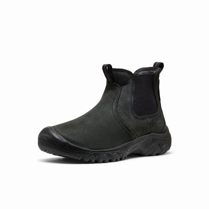 Women's Greta II Waterproof Chelsea  |  Black/Black Compression Resistant Collar Anti-odor technology
