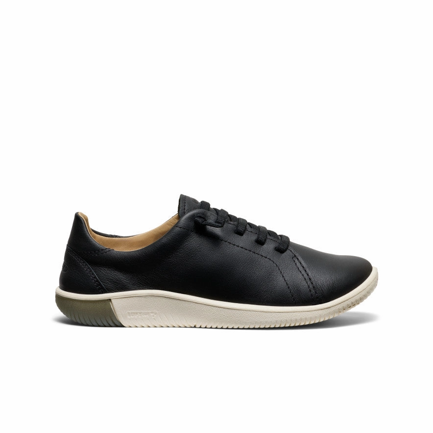 Women's KNX Leather Sneaker  |  Black/Star White Bus stop