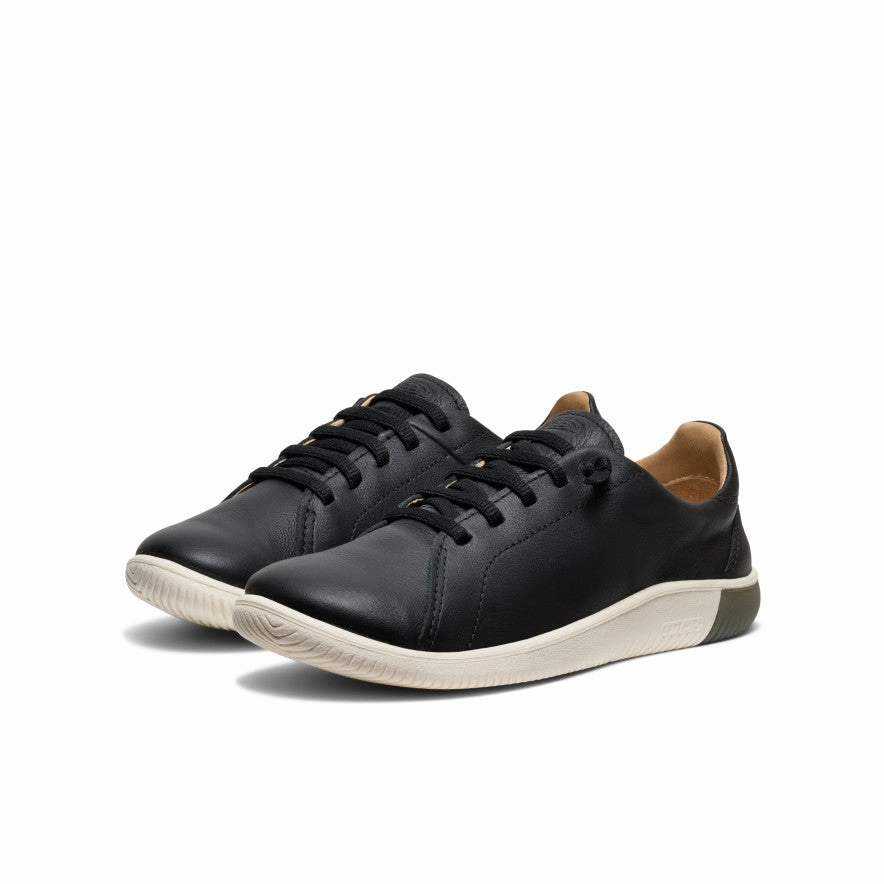 Women's KNX Leather Sneaker  |  Black/Star White Light Travel Recycled Outsole
