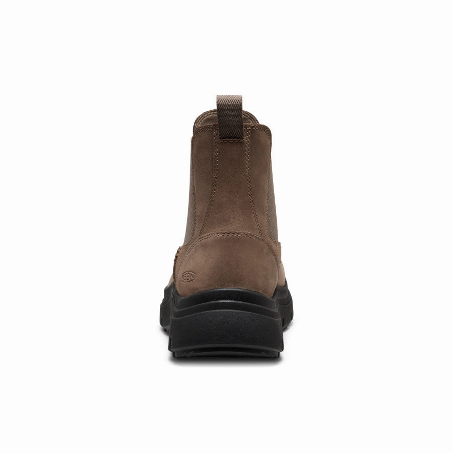 Women's Kosa Chelsea Boot  |  Brindle/Black Noise Reducing Heel Reflective Safety Details