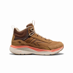 Padded Interior Work Commute Women's Leiki Waterproof Leather Hiking Boot  |  Chipmunk/Birch