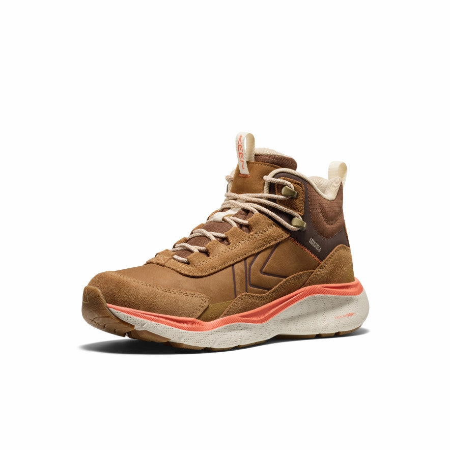 Women's Leiki Waterproof Leather Hiking Boot  |  Chipmunk/Birch Crisp Finish