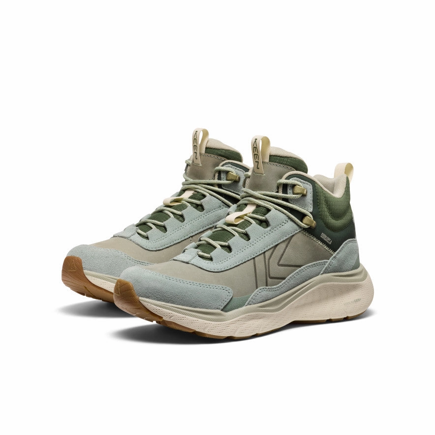 Active Lifestyle Women's Leiki Waterproof Leather Hiking Boot  |  Iceberg Green/Bronze Green