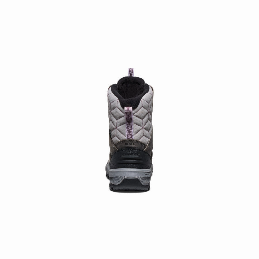 Warm and Cozy Women's Revel IV High Polar Waterproof Boot  |  Steel Grey/Orchid Petal