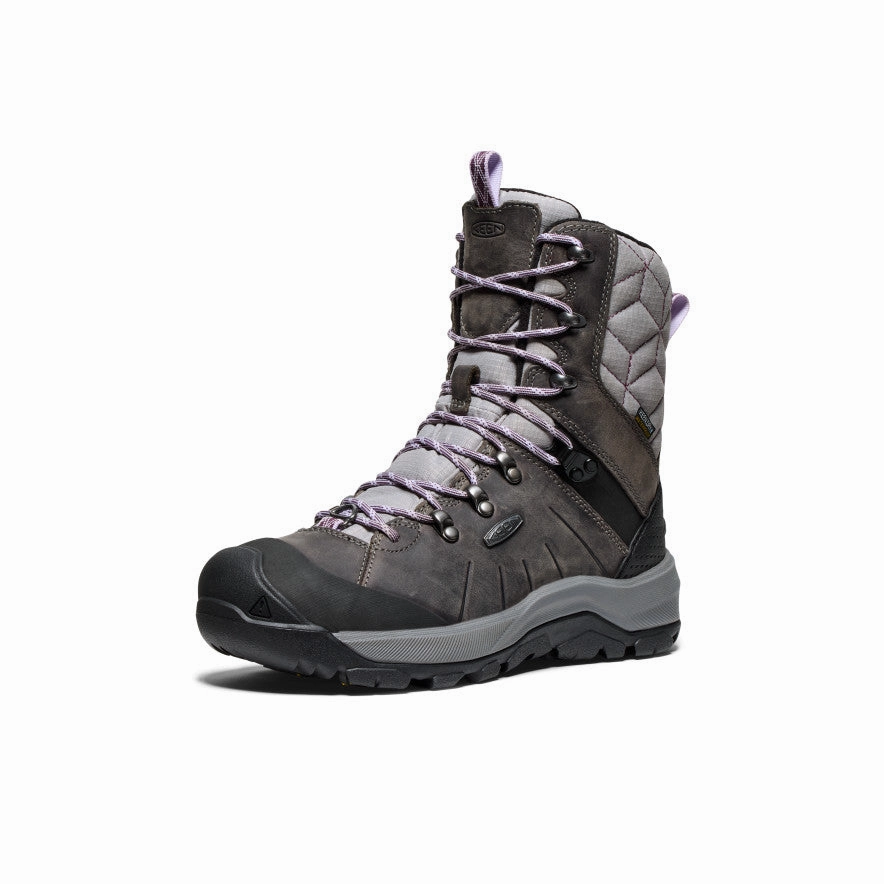 Low Profile Urban Commute Thermoregulating Insole Women's Revel IV High Polar Waterproof Boot  |  Steel Grey/Orchid Petal