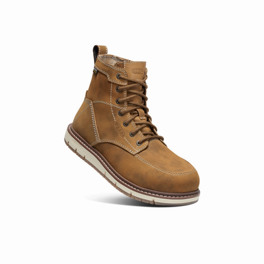 Hiking Fit Trek Ready Women's San Jose 6" Waterproof Boot (Aluminum Toe)  |  Almond/Gum