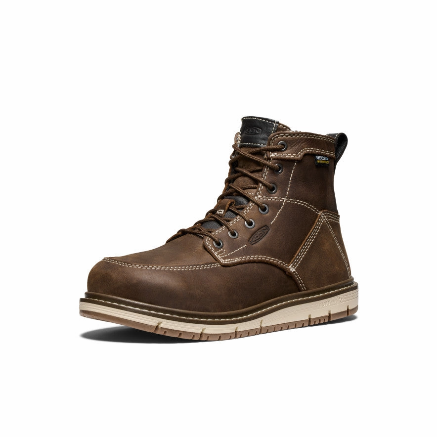 Adventurous Spirit Women's San Jose 6" Waterproof Boot (Aluminum Toe)  |  Cascade Brown/Gum