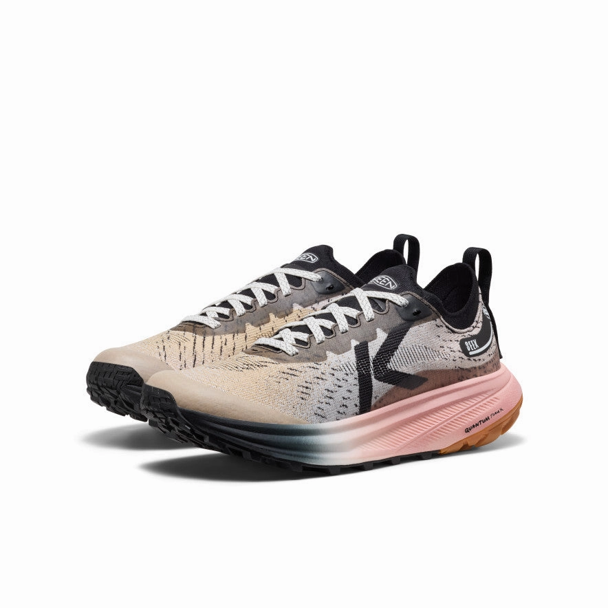 Bridge Walk Women's Seek Trail Running Shoe  |  Black/Sunset Sand