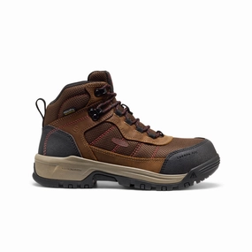 Women's Skokie Waterproof Work Boot (Carbon Toe)  |  Bison/Black Mountain Climbing
