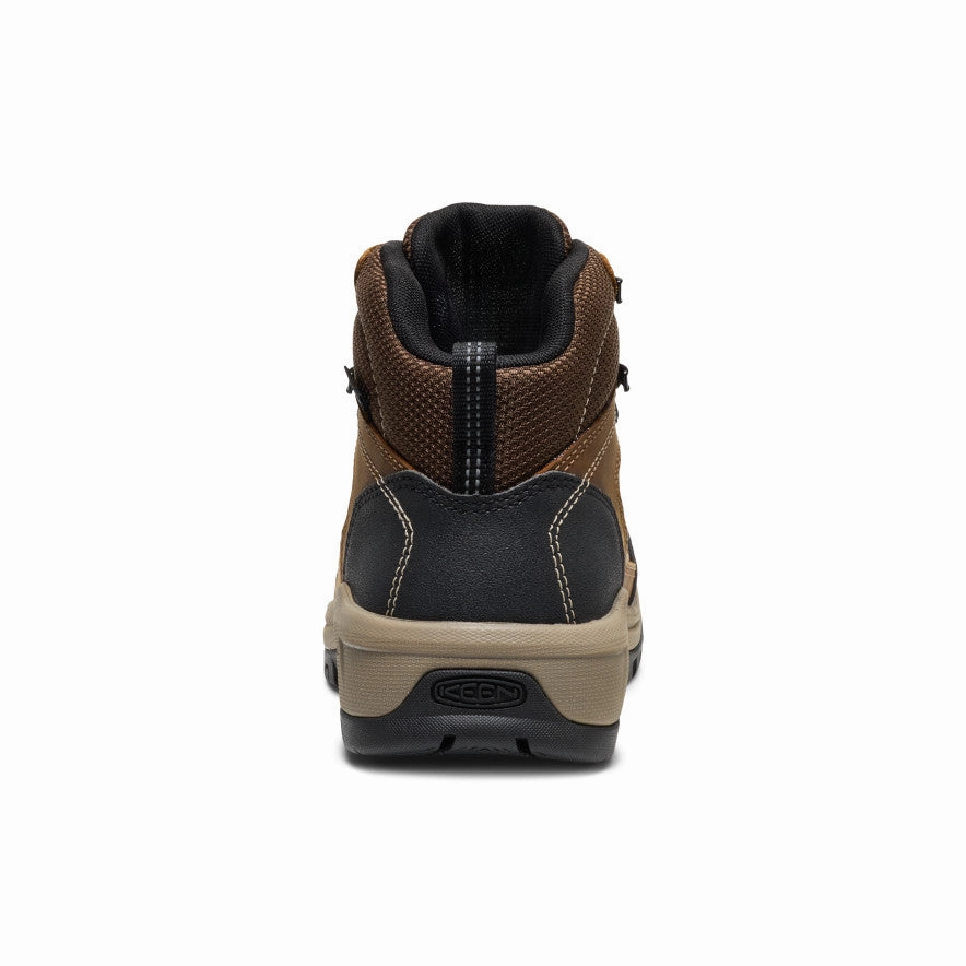 Canvas Material Women's Skokie Waterproof Work Boot (Soft Toe)  |  Bison/Black