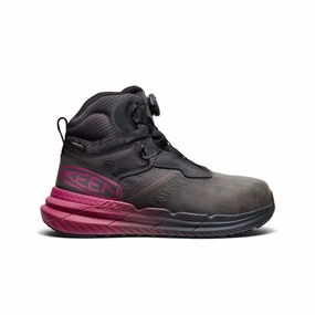 Heel Stabilizer Women's Snapline RF Waterproof Boot (Carbon Toe)  |  Magnet/Black