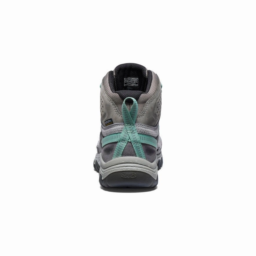 Seamless Comfort Night Travel Good Traction Women's Targhee IV Waterproof Hiking Boot  |  Alloy/Granite Green