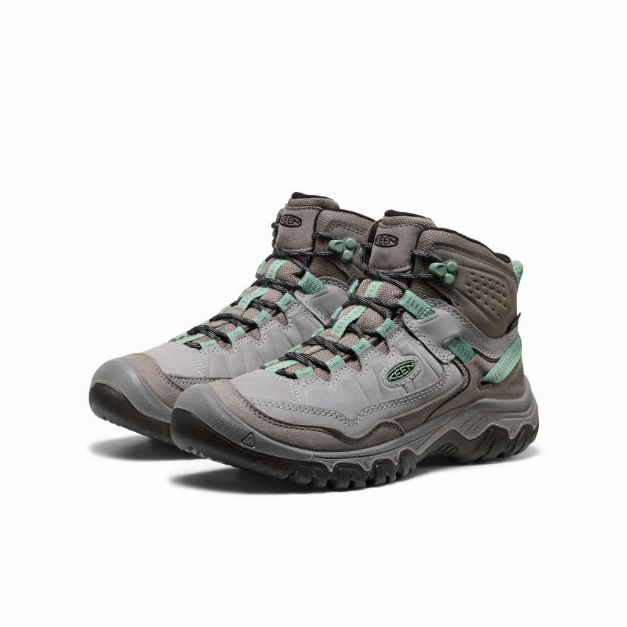 All Weather City Walking Leather Material Women's Targhee IV Waterproof Hiking Boot  |  Alloy/Granite Green
