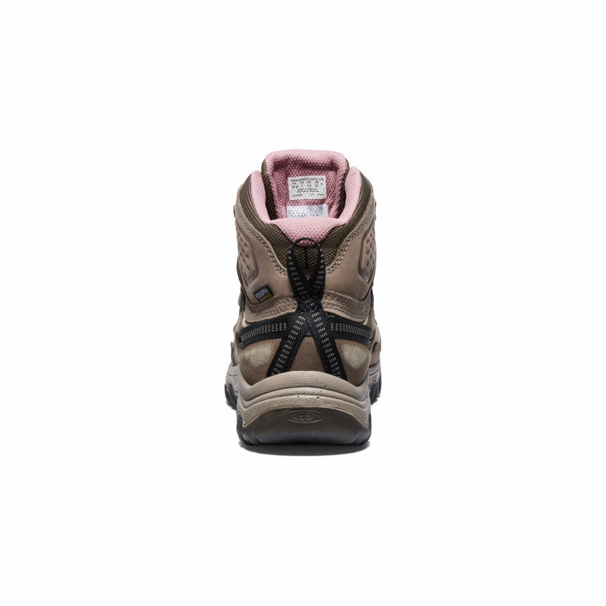 Abrasion resistant Women's Targhee IV Waterproof Hiking Boot  |  Brindle/Nostalgia Rose
