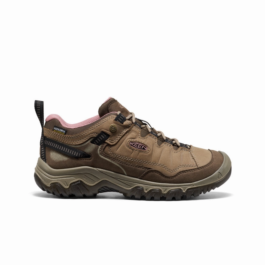 Foot Vent Fashion Ease Women's Targhee IV Waterproof Hiking Shoe  |  Brindle/Nostalgia Rose
