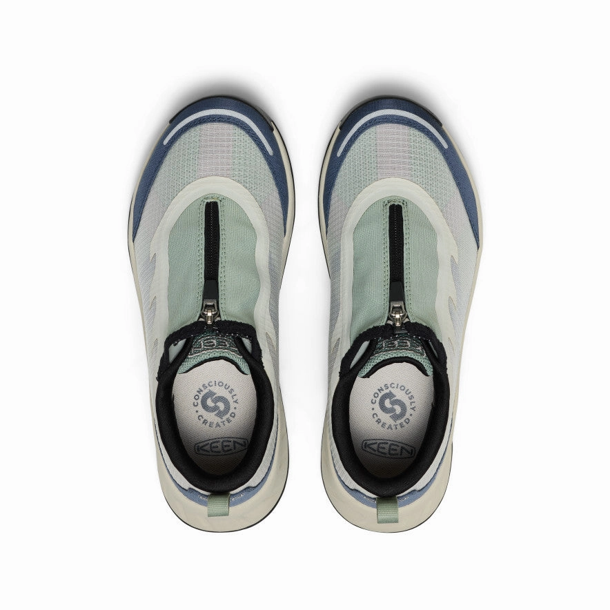 Free Movement Anti Sweat Women's TTS Zip Sneaker  |  Iceberg Green/Vintage Indigo