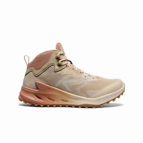 Breathable Material Perfect For Hiking Women's Zionic NXT Waterproof Hiking Boot  |  Safari/Cork