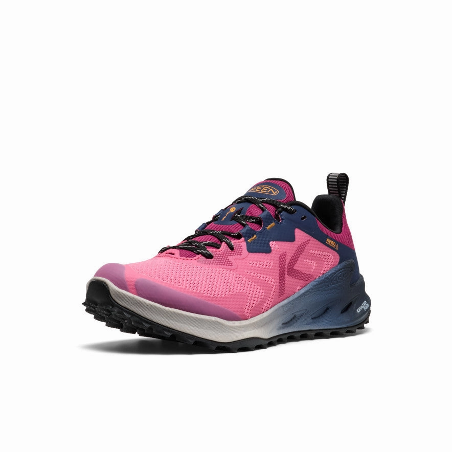 Impact Dispersing Structure rubber Women's Zionic NXT Waterproof Hiking Shoe  |  Pink Lemonade/Bright Marigold