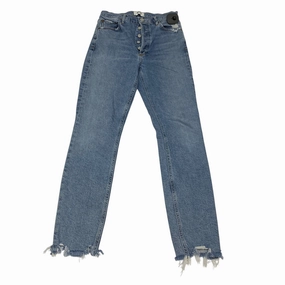 Colorfast Denim Artist Vibe Everyday Rainy Day Jeans Designer By Agolde In Blue Denim, Size:2