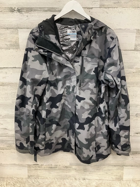 Coat Raincoat By Columbia In Camouflage Print, Size: L Multi Pocket Layout