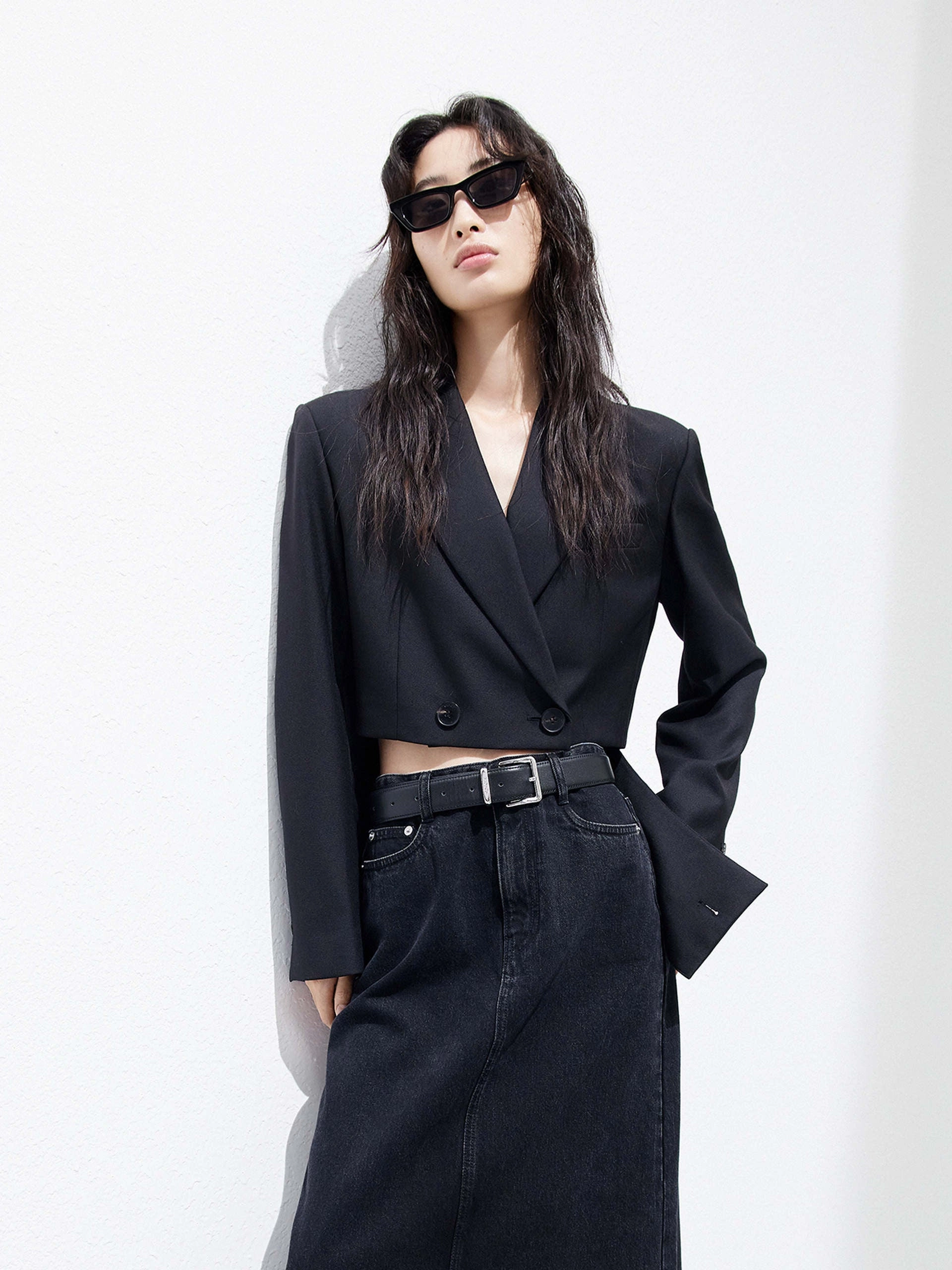 Quick Dry Technology Eco Friendly Padding Deconstructed Hem Blazer
