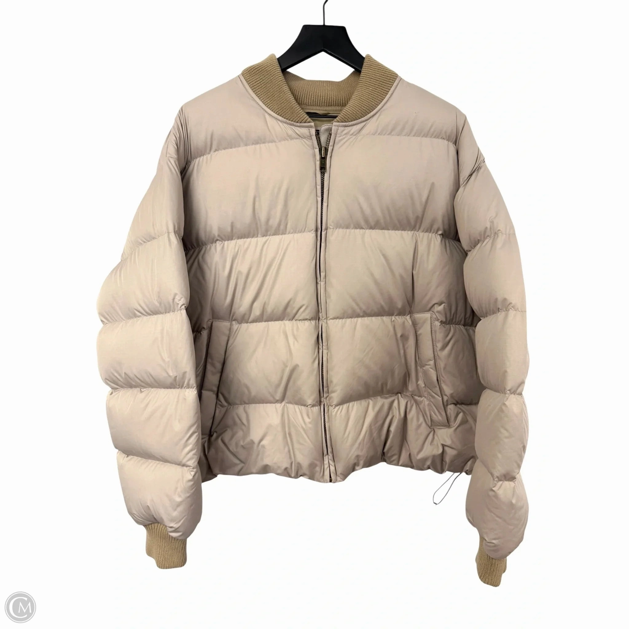 Neutral Look Coat Puffer & Quilted By Eddie Bauer In Beige, Size: Xl