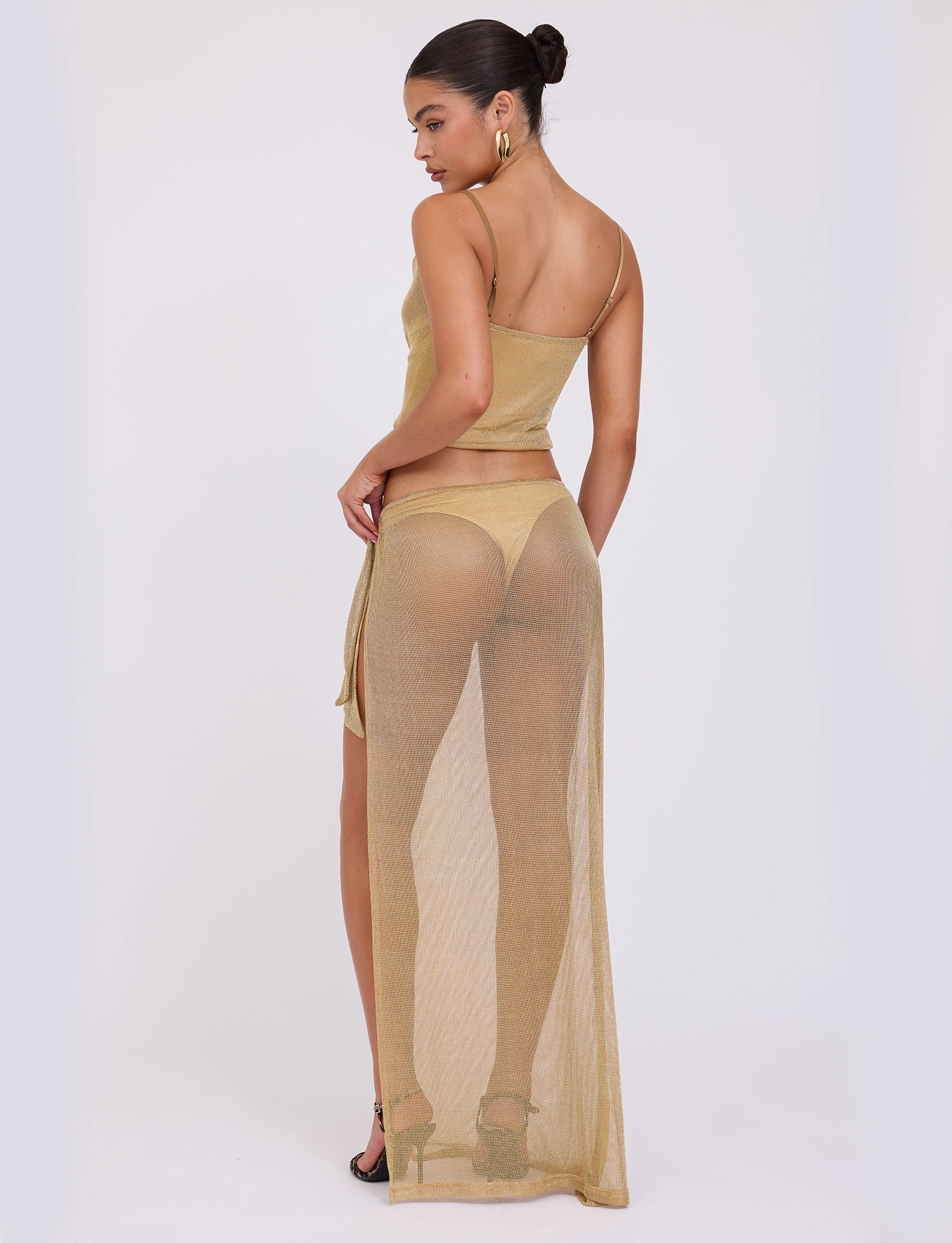 WYNNE SKIRT - GOLD Relaxed Line Move Free