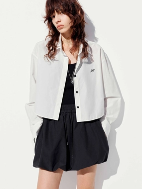 Letter Embroidered Shirt Bold Prints Quick Dry Construction
