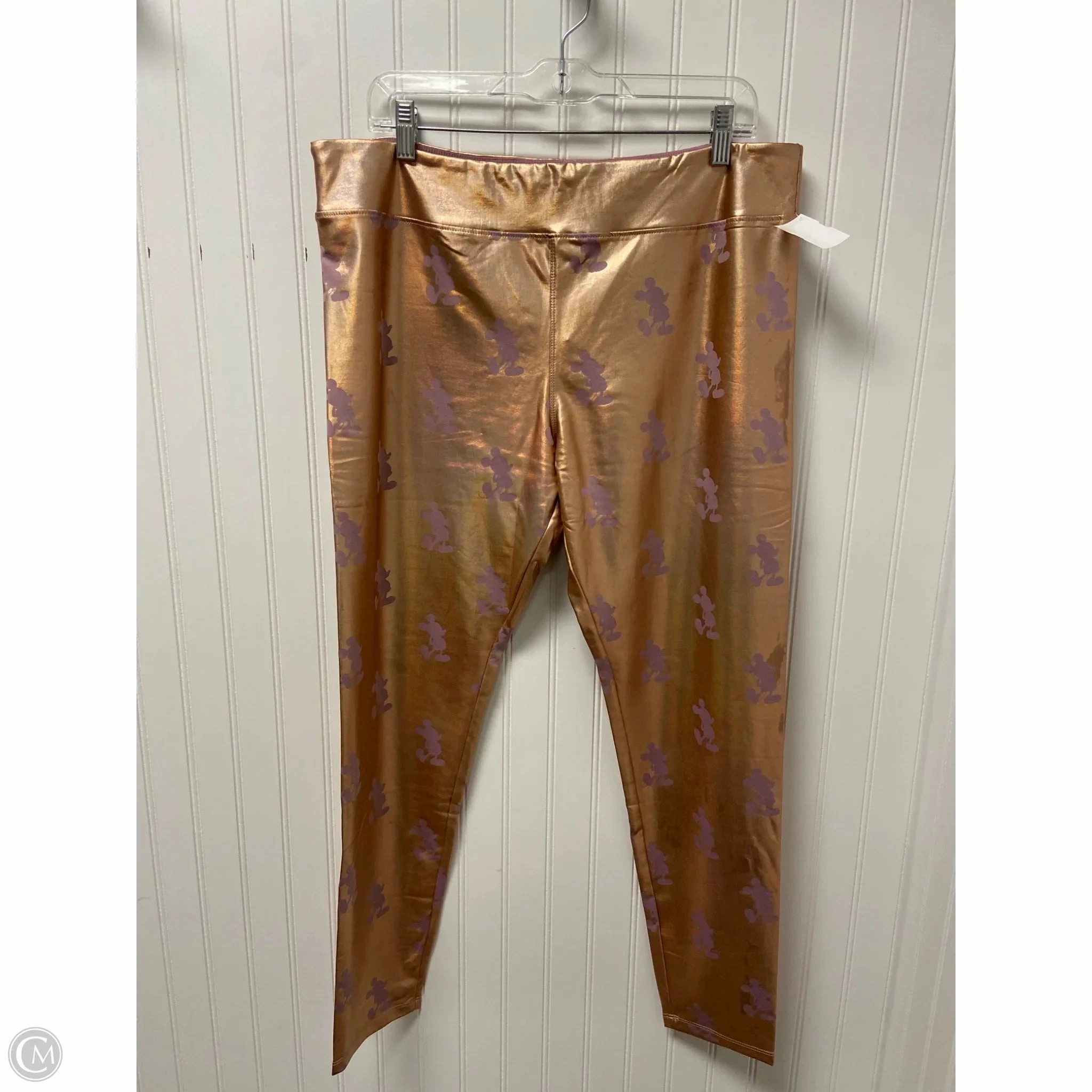 Pants Leggings By Disney Store In Rose Gold, Size: Xl Casual Day Luxury Choice Unisex Style Winter Sports