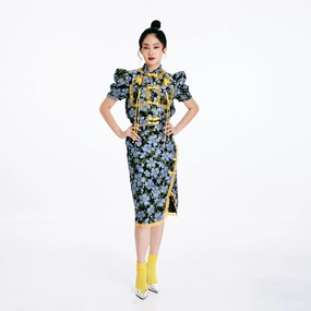 High low hem Yuan Yuan Pencil Skirt Fashion Detail