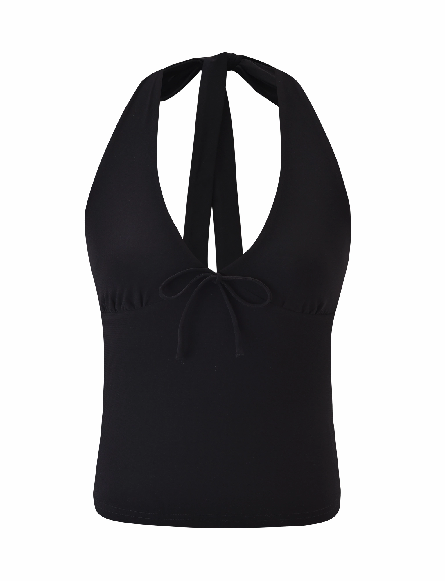 ZINZIE HALTER TOP - BLACK Natural Form HypoallergenicFiber