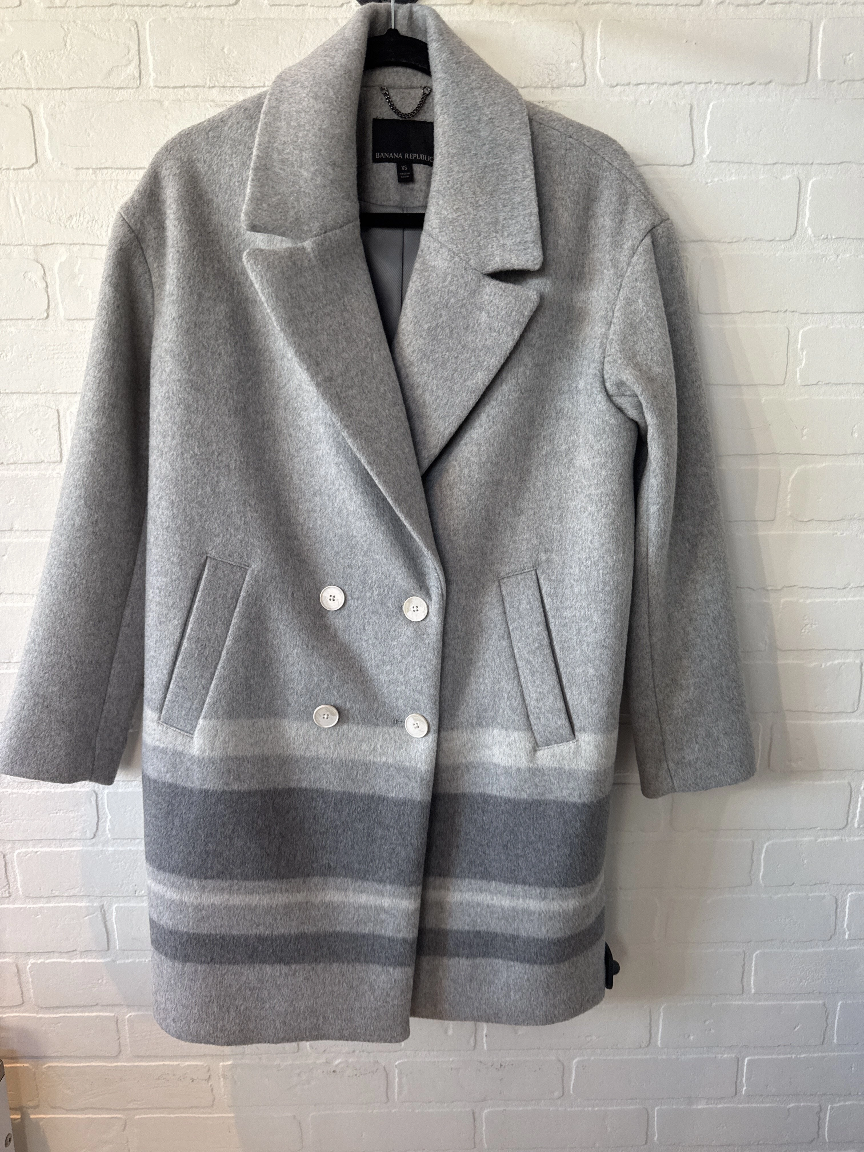 Coat Peacoat By Banana Republic  Size: Xs AntiStaticLayer